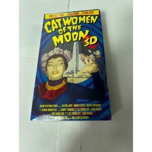 Cat Women of the‎ Moon 3D (VHS) Rhino 1954 Sonny Tufts Marie Windsor New Sealed